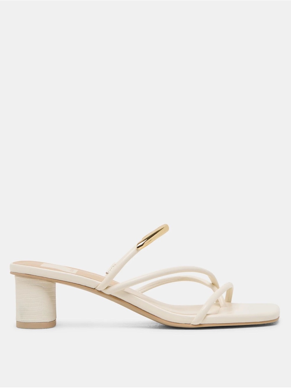 Dolce Vita Naira Heel in Off White Leather | SLIGHTLY USED